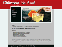 Tablet Screenshot of gluehwein.ag
